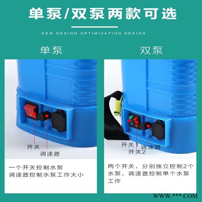 菜地果园高压喷雾消毒机 电动升降杆打药机 锂电池消毒打药机 双开关单杆电动喷雾机图2