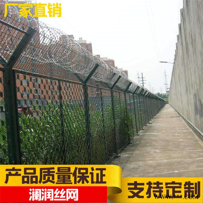 光伏发电站隔离防护网 澜润可开专票浸塑双边丝护栏围网 宜昌仓储货物围栏网厂家图6
