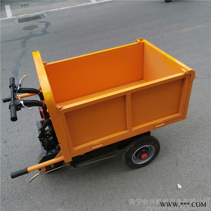建筑工地电动手推车 农用灰斗车 锂电池上料翻斗车 电梯室内灰斗车图5