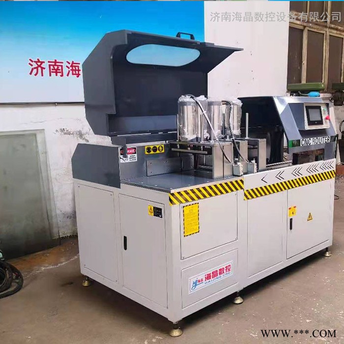 海晶铝合金切铝机光伏角码切割机铝型材数控切割锯全自动铝切机铝型材仿形铣床非标定制图2