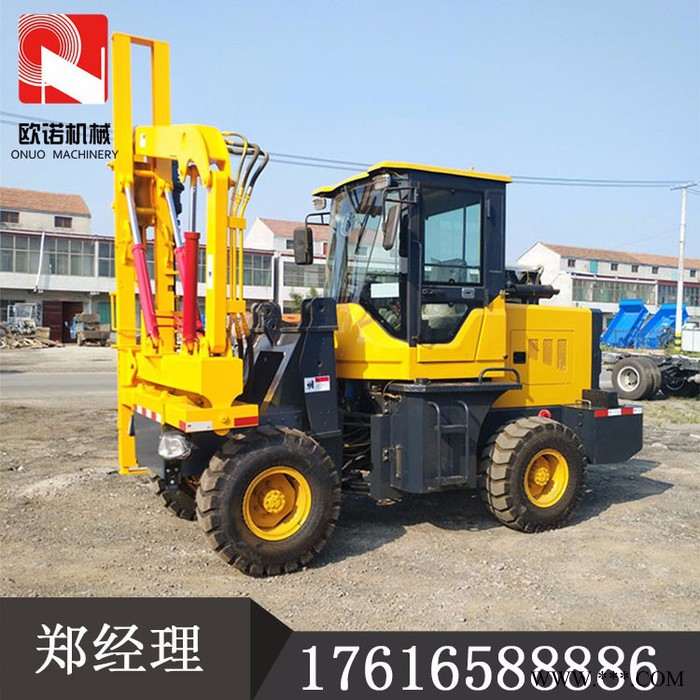 立柱护栏打桩机厂家 公路光伏打桩机 简易护栏打桩机图4
