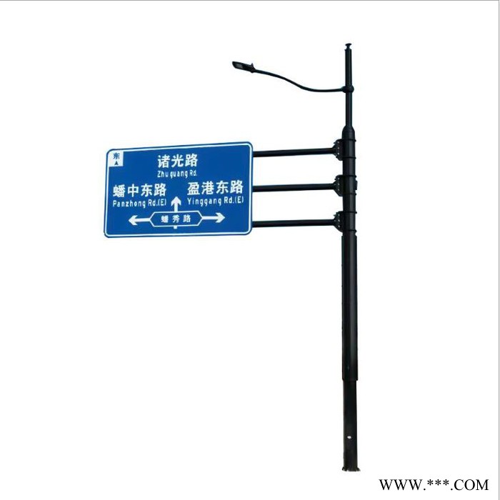 赛维001定制批发城市公路交通标志杆 交通标志牌 光伏路灯 LED路灯杆综合杆 多杆合一图5