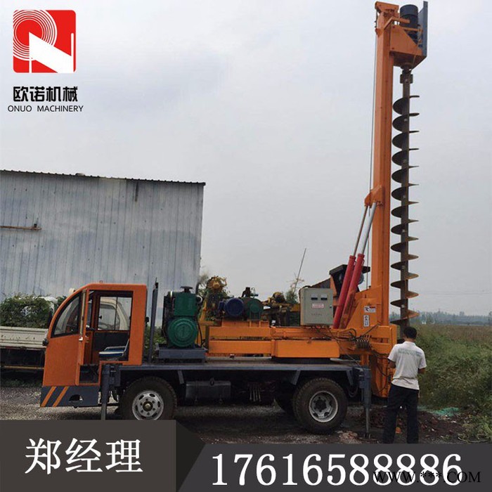 光伏打桩机源头厂家 深孔地基打桩机 专业轮式地基打桩机图2