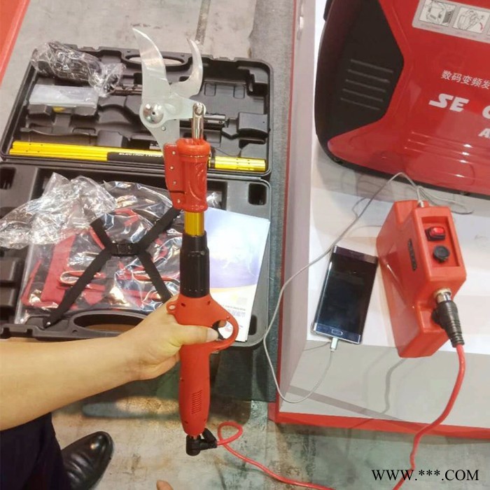手持锂电池 自动36v修整剪枝工具  加长杆修剪机图3