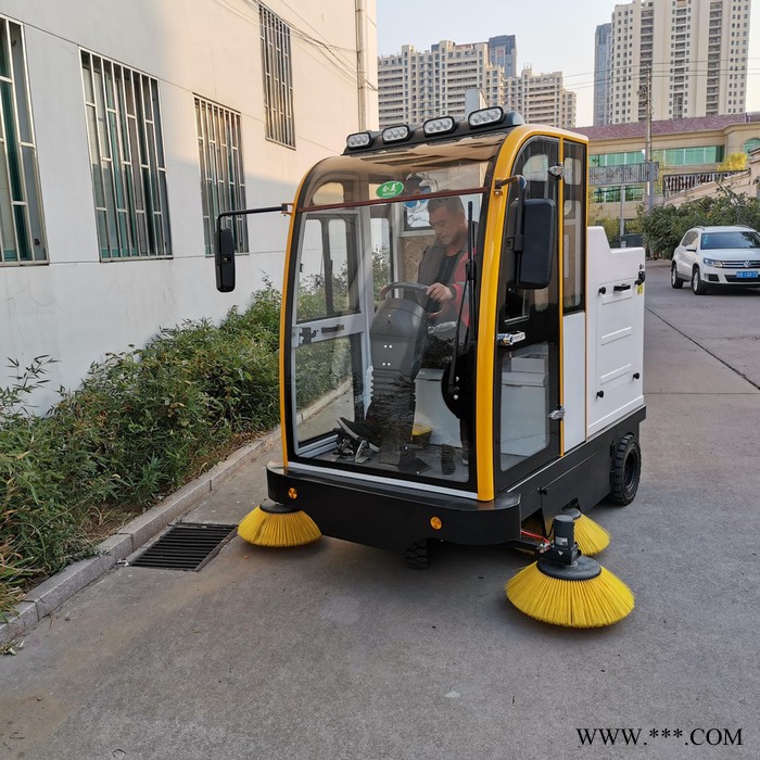 工业扫地机 驾驶式吸尘扫地机锂电池 小型电动扫地车 体育场扫地机图7