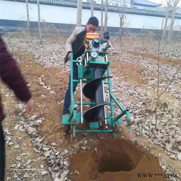 植树挖坑机图片 单人操作栽杆钻坑机 光伏发电打眼机图4