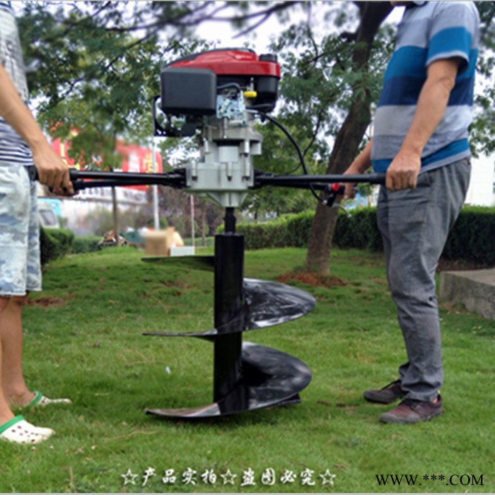 新款光伏发电钻坑机 双人操作植树挖坑机价格 启航刨坑机图5