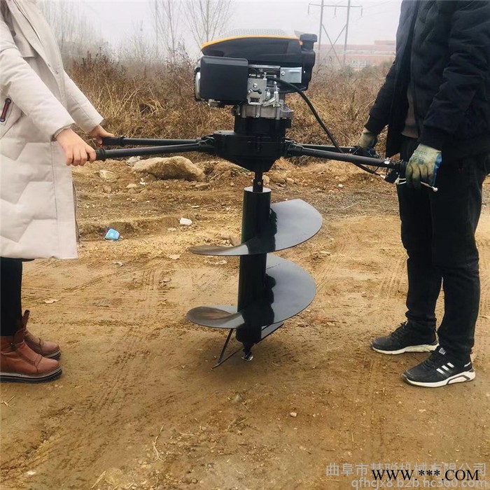 光伏工程打桩打洞机 围栏立柱打坑机价格 慧聪机械果园挖深孔机厂家图4