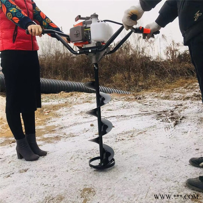 树木种植打孔机 电线杆光伏定制挖坑机 手推汽油打洞机使用性能富兴图7