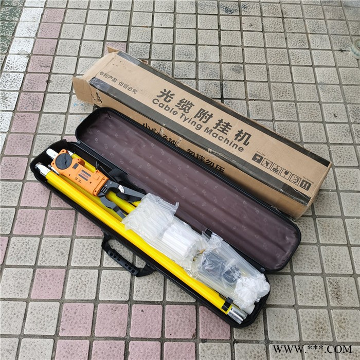 鑫隆旺高空绑线光纤线附挂机 电缆捆扎机 高空遥控光缆捆绑机 带两块锂电池图7