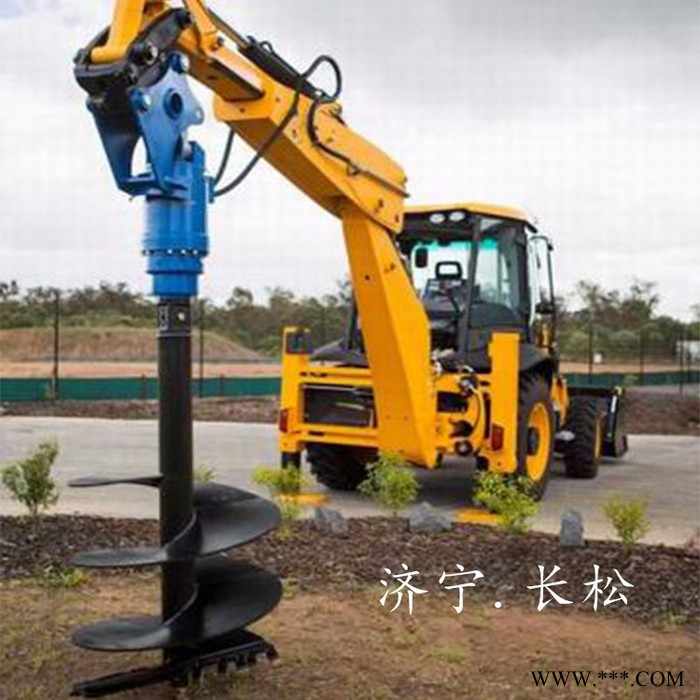 挖机改螺旋钻 打地基加长杆螺旋钻合金螺旋钻 液压光伏螺旋钻