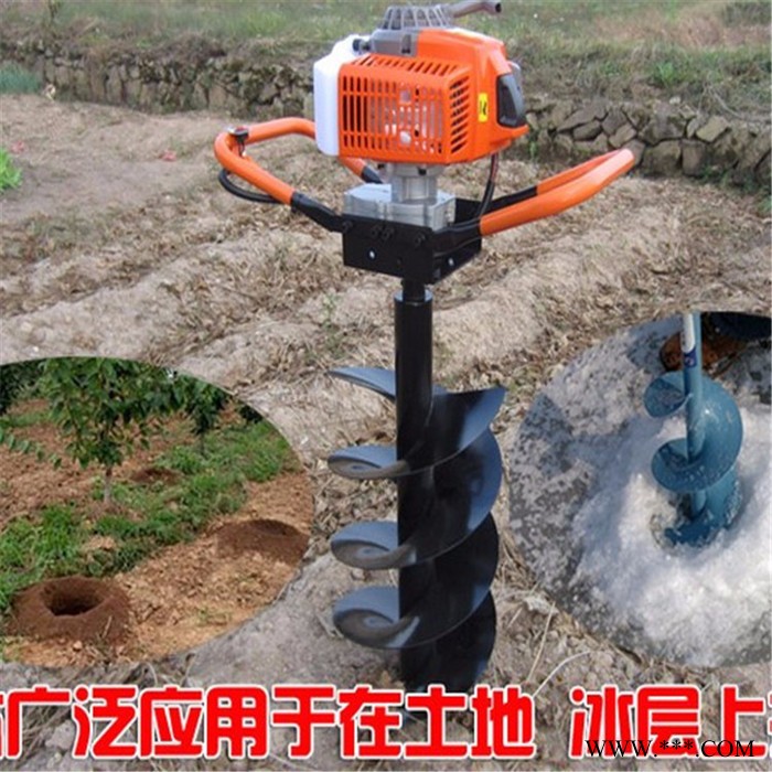 拖拉机钻眼机光伏电线杆打孔机型号价格加长直径挖坑机富兴图4