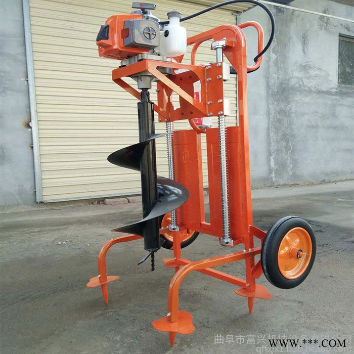 双人手提工程埋桩挖坑机 光伏工程打桩机 汽油大马力大棚立柱打眼机图2