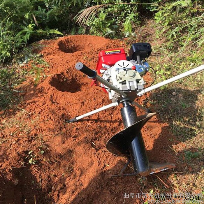 双人手提工程埋桩挖坑机 光伏工程打桩机 汽油大马力大棚立柱打眼机图4