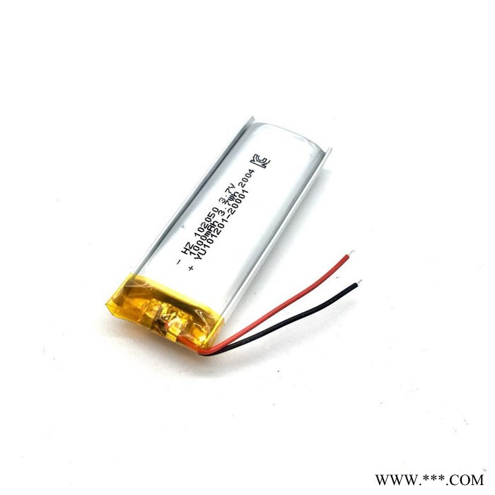 KC UN38.3 MSDS认证3.7V聚合物锂电池102050-1200mah.家电电动玩具按摩器美容图3