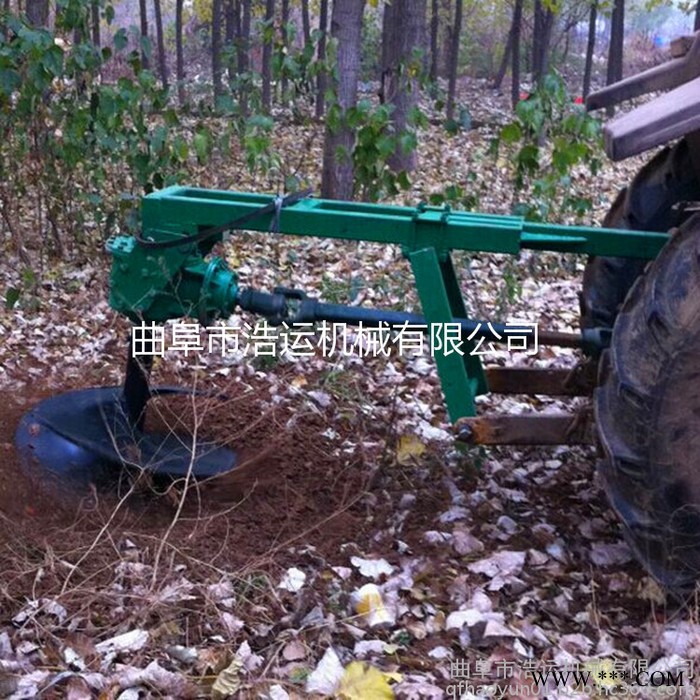 山东曲阜浩运机械工厂批发适用各种土质大功率树木种植挖坑机高效率光伏工程专用深坑地钻机图4