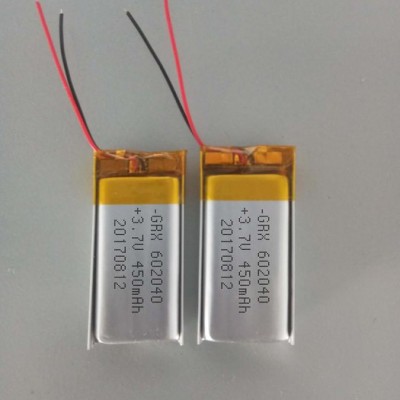 聚合物锂电池GRX602040-450mah专业生产80度高温锂电池