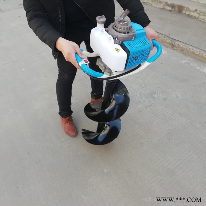 汽油机光伏发电钻孔机 手提式立柱打桩机 宇晨挖坑机图5