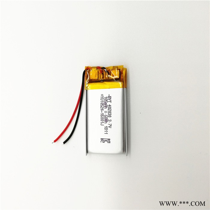 KC UL UN38.3 MSDS认证3.7v聚合物锂电池402030-185mah蓝牙耳机音箱按摩器图4