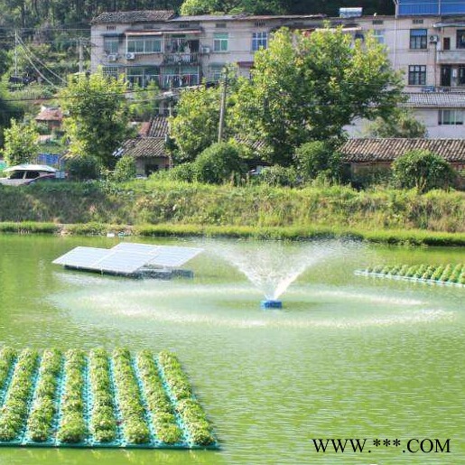如克供应光伏河道新能源曝气机 超大流量景观喷泉曝气机 可带七彩灯光效果图3