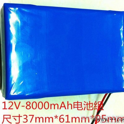 ** 聚合物电池组 12V-8000mAh 大容量锂电池 品牌锂电池定做
