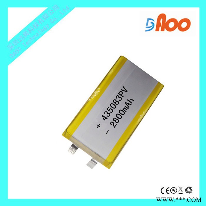 高品质 3.7V 聚合物锂电池 可充电电池 435083PV 2800mAh图4