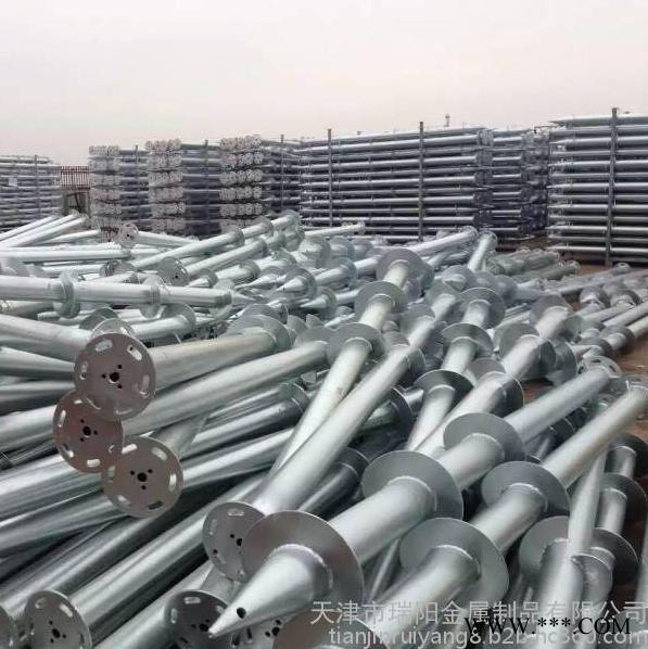 瑞阳光伏螺旋地桩 光伏螺旋桩 光伏太阳能打桩机 光伏施工图5