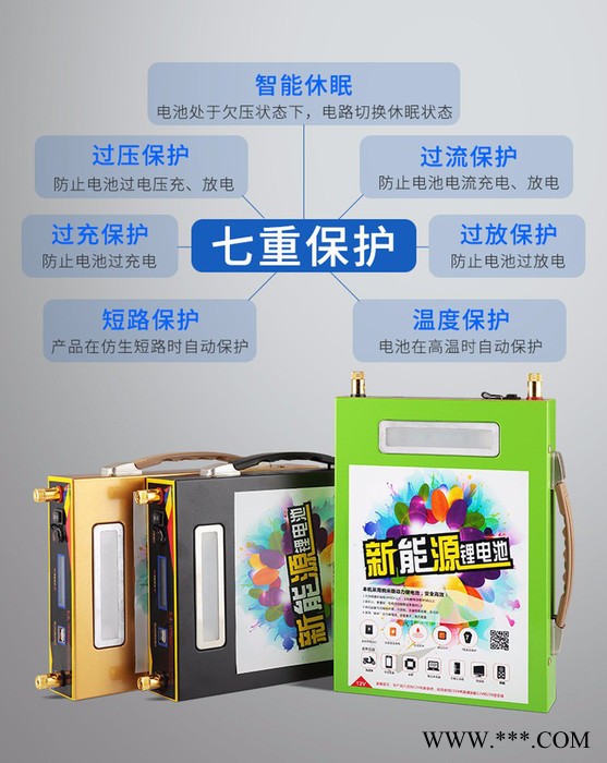 12V锂电池 60AH大容量锂电池 疝气灯逆变器电瓶动力锂电瓶12V100AH锂电池 大容量聚合物逆变器氙气灯专用电瓶图6