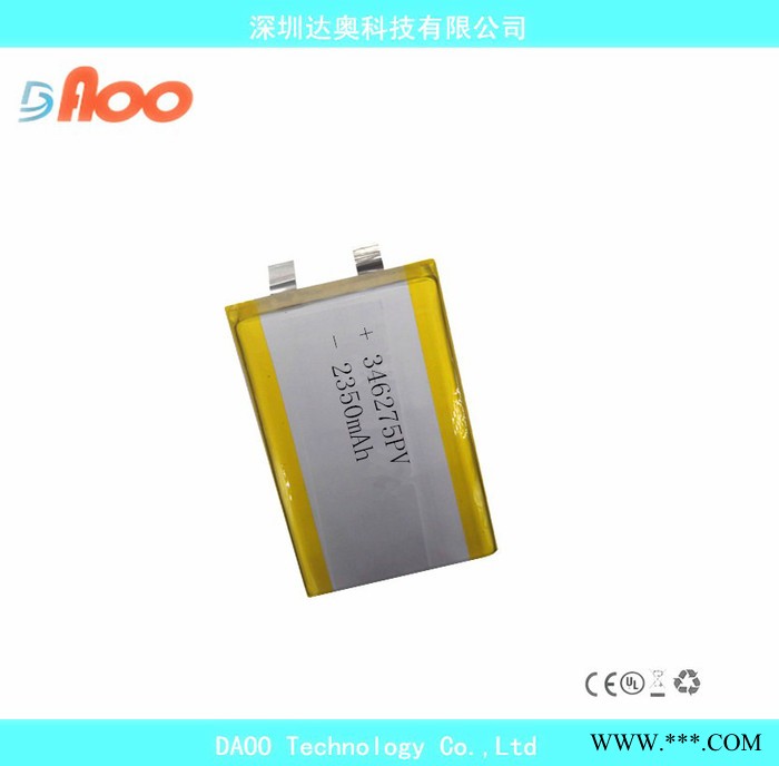 高品质 聚合物锂电池 346275PV  2350mAh 3.7V 可充电电池图2
