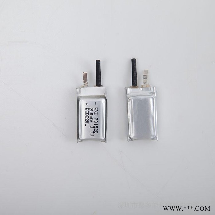 厂家供应200mah 3.7V聚合物锂电池 701528充电电池
