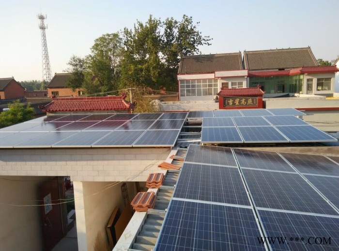 泰联10KW上海别墅屋顶太阳能光伏发电站系统安装图3