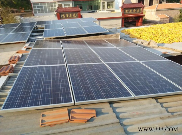 泰联10KW上海别墅屋顶太阳能光伏发电站系统安装图2