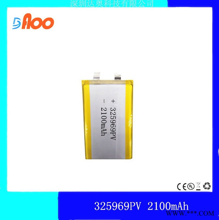高品质 高质量3.7V 聚合物锂电池 可充电电池 325969PV 2100mAh图3