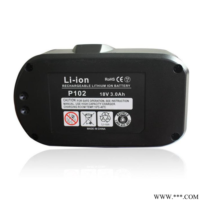 全新利优比RYOBI 18V 锂电池 P104带电量显示 电动工具电池 移动电源 蓄电池图2