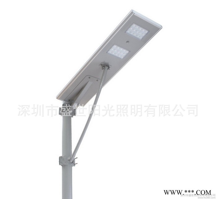 广东锂电池人体感应 一体化太阳能路灯/庭院灯20w图2