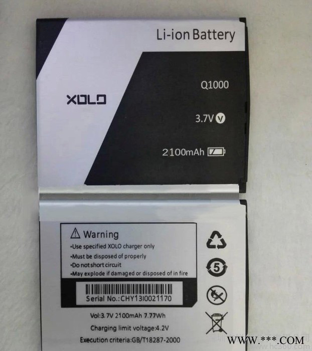 锐尔品牌印度 Xolo Q1000 / Q1000S 锂电池图3