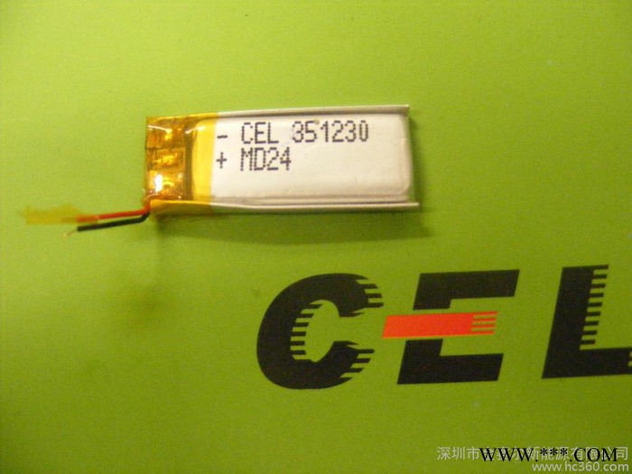 供应351230-80MAH  3.7V 聚合物电池 锂电池图2