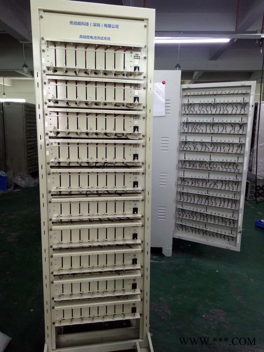 优动能5V6A 大电流 圆柱锂电池 电芯 容量分级筛选检测设备 分容柜图7