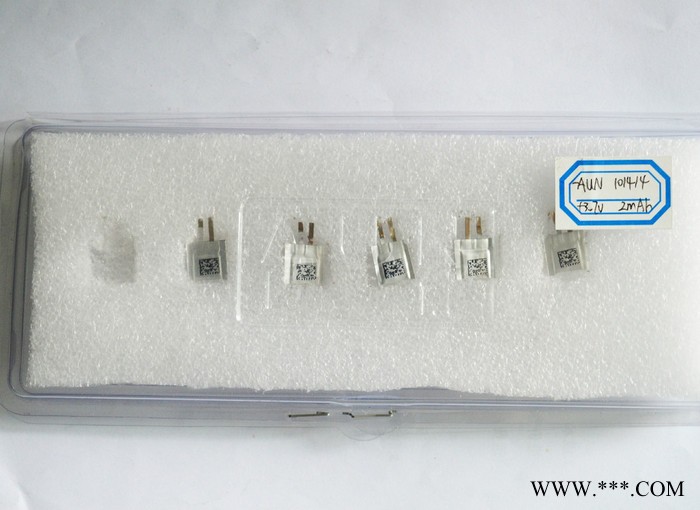 Aun欧能101414 2mah 3.7V可充电锂电池卡片电池图5
