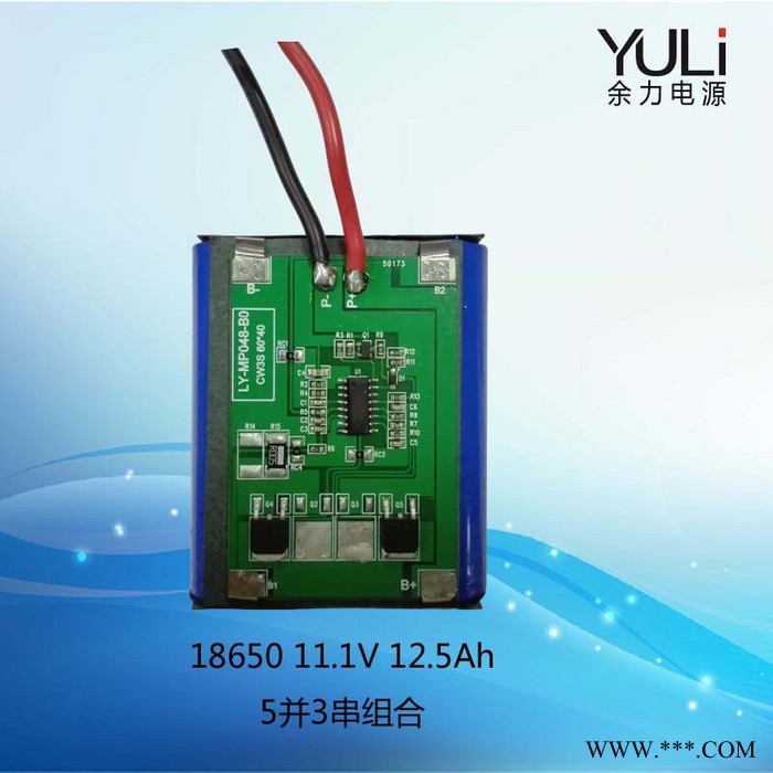 YULI 18650 7.4V 6600mAh 圆柱型锂电池组图5