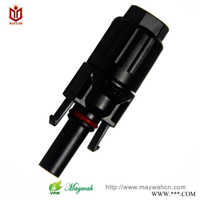 MC4连接器 太阳能光伏防水连接器 单防水圈MC4连接器光伏电缆接头 MC4插头 MC4汇流套件连接器图4