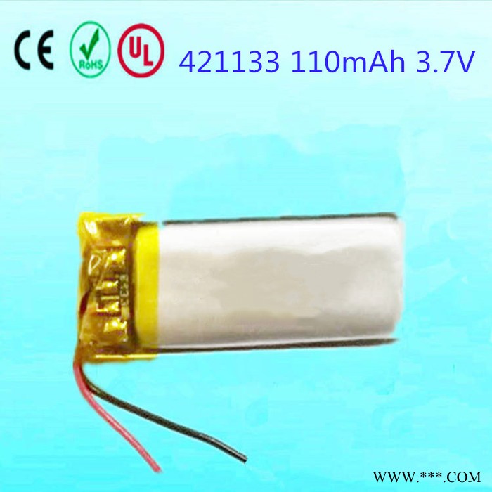 ** 421133聚合物锂电池 3.7V 小容量110mah 智能穿戴设备图2