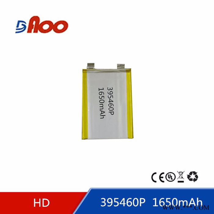 高品质  聚合物锂电芯 395460P 3.7V 1650mAh 可充电锂电池图2
