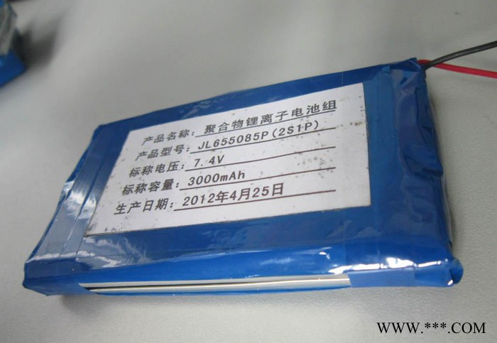 **聚力7.4v 3000mAh锂离子聚合物电池组 **聚力聚合物锂电池组7.4v 30图3