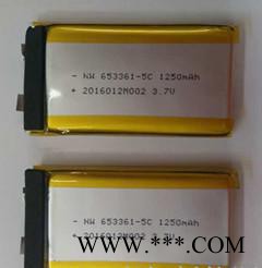 3.7V 1250mAh  653361聚合物锂电池图2
