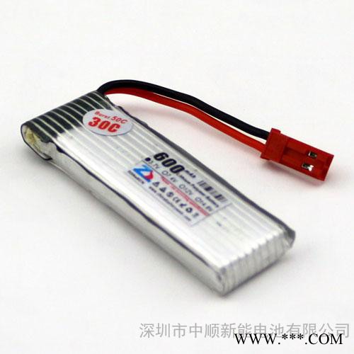 中顺芯3.7V 600mAh 30C大电流 701855 动力聚合物锂电池图2