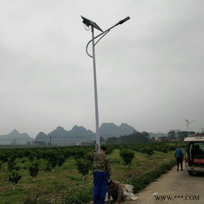 晶达照明 锂电池太阳能路灯 LED路灯生产厂家 太阳能路灯6米锂电池 户外乡村新农村超亮庭院路灯 10米12米LED路灯图2