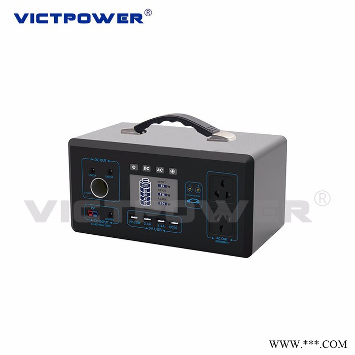 victpower450W 便携储能电源多功能户外移动应急电源 大容量锂电池备用电源图3