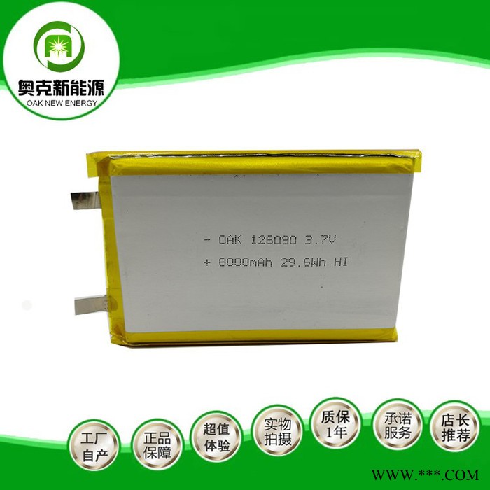 126090-8000MAh聚合物锂电池 606090-1S2P-8000MAH锂电池图4