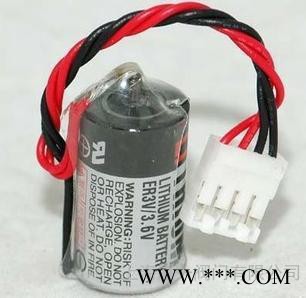 原装日本TOSHIBA东芝 ER3V 3.6V PLC 工控锂电池 带插头图2